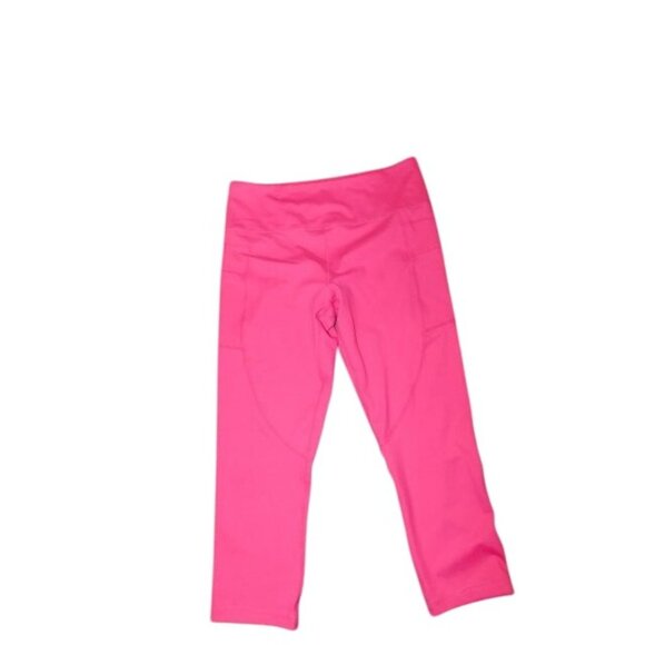 Zyia Size 12 Hot Pink STRETCH Cropped Compression Activewear Pants Pockets - Picture 1 of 2